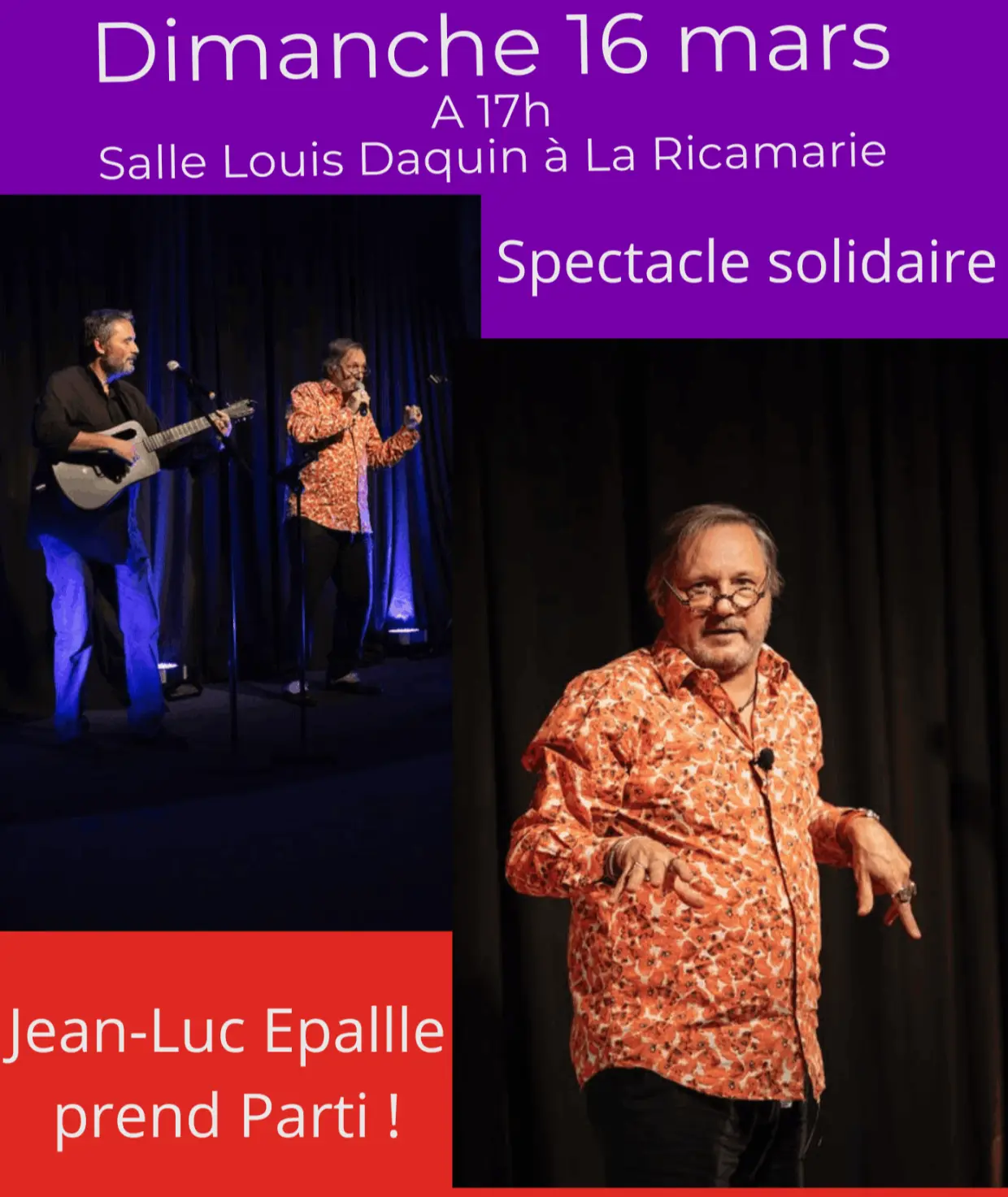 SPECTACLE SOLIDAIRE PCF