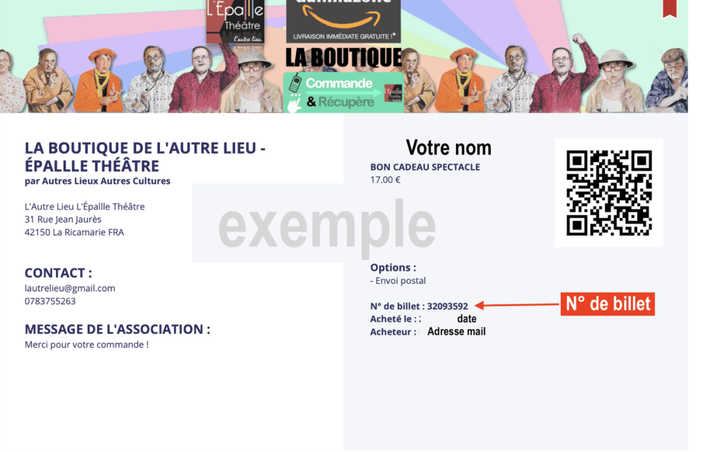 Notice des bons cadeaux